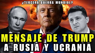 Trump a Rusia y Ucrania quotReúnanse conmigo y resuelvan esta terrible guerraquot  ASN [upl. by Kiernan]