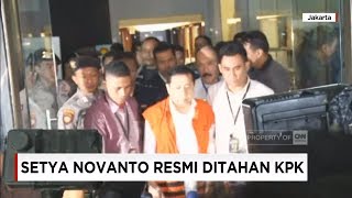 Akhirnya KPK Sukses Setnov Berompi Oranye Setya Novanto Resmi Ditahan KPK [upl. by Brittni591]