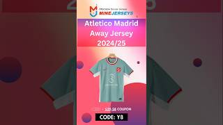 Atletico Madrid Away Jersey 202425 Unboxing and Review  Minejersey soccer store soccer [upl. by Anekam]