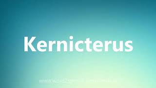 Kernicterus  Medical Definition and Pronunciation [upl. by Enyahc]