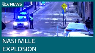 Nashville motorhome broadcast explosion warning 15 minutes before blast police say  ITV News [upl. by Nashner]