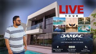 Damac Islands  New Master Community  LIVE Tour Of Luxury Villa [upl. by Swee923]