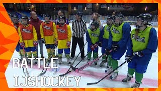 Battle IJshockey met Raymond van der Schuit en Isabelle Schollaardt  ZAPPSPORT [upl. by Lucila]