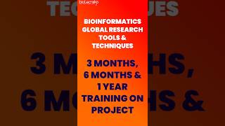 Bioinformatics Online Handson Training Opportunity With Project Work bioinformatics training [upl. by Risser392]