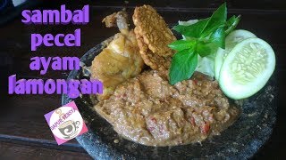 sambal pecel ayam lamongan  sambal pecel lele [upl. by Jansson]