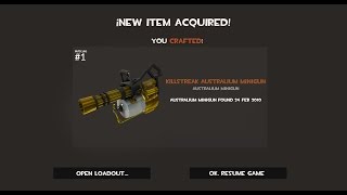 How to Craft an Australium Mini Gun in TF2 [upl. by Sualocin]