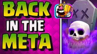 GRAVEYARD IS BACK TO BEING BROKEN  THIS EVO MORTAR GRAVEYARD DECK IS INSANE  CLASH ROYALE [upl. by Enimzaj]