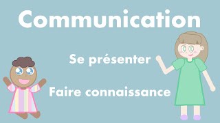 Se présenter en français  faire connaissance présenter quelquun [upl. by Annait536]