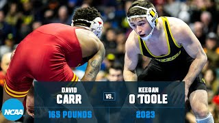 Keegan OToole vs David Carr  2023 NCAA Wrestling Championships 165 lbs [upl. by Eladnor]