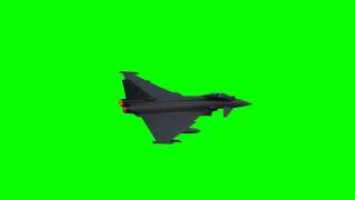 Jet Plane Fly By Green Screen Animation [upl. by Tnias]