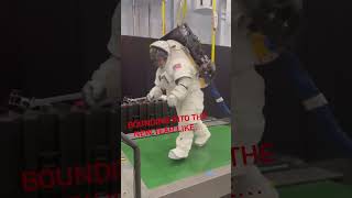 Jessica Meir moonwalk simulator shorts astronaut artemis [upl. by Julee]