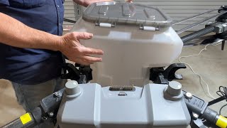 DJI Agras T40 Spreader Installation [upl. by Aicak]