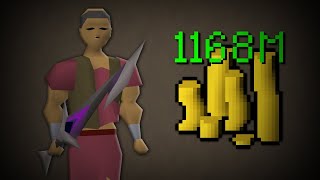 I Made 1168000000 In 1 Day From Scratch In OSRS [upl. by Litman]