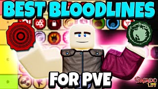 BEST Bloodlines For PVE in Shindo Life [upl. by Itsyrk]