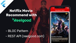 Flutter Netflix Movie Recommendation App  BLoC RxDart JSON API [upl. by Asertal]