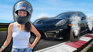 Track Weapon  NCM Race Track in a Porsche Cayman S [upl. by Ahsyekal]