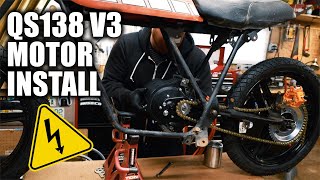 Making Motor Mounts QS138 70h Derbi Ebike Moped Conversion [upl. by Aubrette]