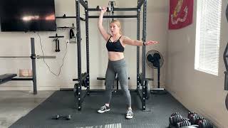 Single Arm Dumbbell Thruster exercise [upl. by Duff986]