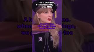 Taylor Swift’s NYC Commencement Speech x You’re On Your Own Kid [upl. by Westberg]