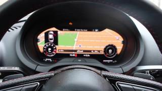 2017 Audi S3 Virtual Cockpit CM Install amp Quick Drive [upl. by Brenna]