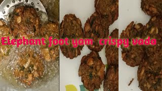 Elephant Foot yam Crispy Vada😍😍 [upl. by Codi]