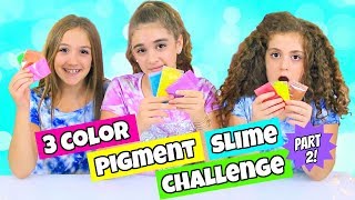 3 Color Slime Challenge with Metallic amp Neon Pigments [upl. by Zevahc]