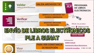 COMO ENVIAR LIBROS ELECTRÓNICOS 2020 PLE REGISTRO DE COMPRAS Y VENTAS [upl. by Bang]