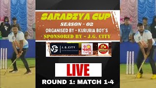 SARADIYA CUP 2024 Season 02 LIVE । ROUND 1 Match 1 to 4 [upl. by Eniak]