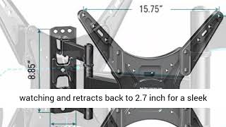 MOUNTUP TV Wall Mount Full Motion Tilting TV Mount Bracket for Most 26 55 Inch Flat Curved Review [upl. by Hibbert]