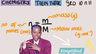 Chemistry grade 10 n 11  QUANTITATIVE ASPECTS OF CHEMICAL CHANGE  Teen Tutor [upl. by Crowns549]