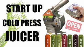 START UP COLD PRESS JUICE BUSINESS COMMERCIAL JUICER BIO MINI [upl. by Nnaitsirk381]