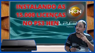 Como Instalar as 15000 licenças no PLAYSTATION 3 [upl. by Wooldridge]