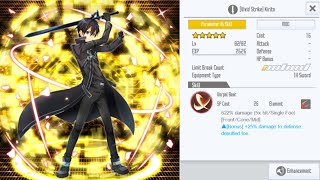 SAOIF Skill test  OG Vivid Strike Kirito [upl. by Uahc]