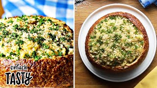 Macn Cheese im Brot  Dieses Rezept solltest du ausprobieren  Einfach Tasty [upl. by Nevad]