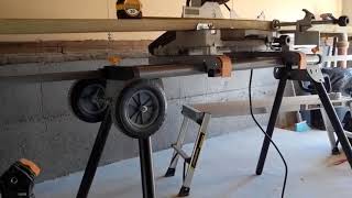 Update review of the Harbor Freight Miter Saw stand [upl. by Dulcea]