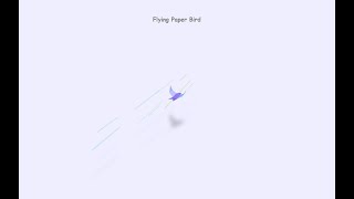 Flying Paper Bird Only CSS HTML [upl. by Voss]