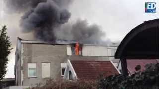 Grote brand in studentenhuis in Eindhoven [upl. by Bega]