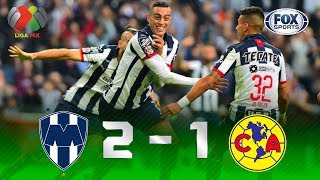 Monterrey  América 21  GOLES  Final Ida  Liga MX [upl. by Demahum]