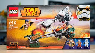 LEGO Star Wars 75090 EZRAS SPEEDER BIKE Review 2015 [upl. by Samul834]