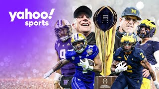 Keys to Washington vs Michigan CFP title game  Yahoo Sports [upl. by Tarrsus]