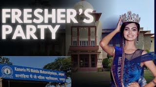 Kanoria College Freshers Party 2022 Miss Rajasthan in Kanoria collegeFreshers party [upl. by Sirromad]