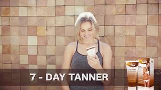 Skinny Tan 7 Day Tanner  Step by Step Guide [upl. by Zeuqram]