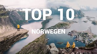 TOP 10 ORTE NORWEGEN ∙ komplette ROUTE ∙ Reisetipps amp Sehenswürdigkeiten [upl. by Marthe]