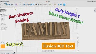 How to Resize Text in Fusion 360 [upl. by Slohcin808]