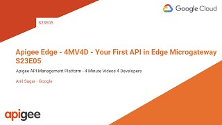 Apigee Edge  4MV4D  Your First API in Edge Microgateway  S23E05 [upl. by Englebert]