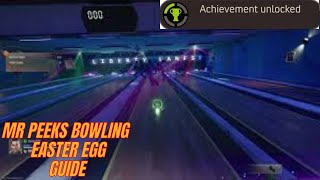 BLACK OPS 6 DEADWOOD ACHIVEMENT  TROPHY GUIDE  LIBERTY FALLS MR PEEKS BOWLING EASTER EGG [upl. by Ykcor]