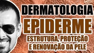 Anatomia da Pele  EPIDERME Estrutura proteção e pigmentação  Sistema Tegumentar  VideoAula 042 [upl. by Danie]