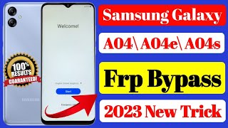 Samsung A04A04sA04e FRP Bypass  New Trick 2023  A04 FRP [upl. by Katzir]