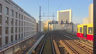 STADTBAHN BERLIN  TRAVELING FROM BERLIN HBF TO BERLIN OSTBAHNHOF ON THE EC 45 TRAIN [upl. by Lledualc]