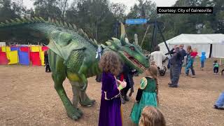 Gainesvilles Hoggetowne Medieval Faire Goes Downtown [upl. by Melar]